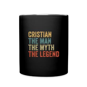 Cristian l’homme le mythe - Mug uni - noir - Devant