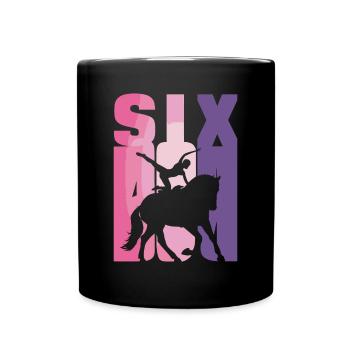 Loves Horse Vaulting Gift - Full Colour Mug - black - Front