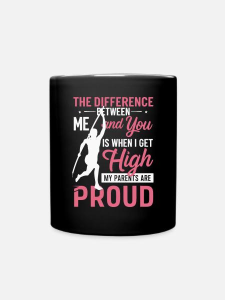 Stabhochspringer-Geschenk - Tasse einfarbig - Schwarz