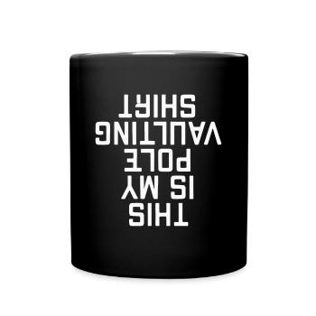 Stabhochspringer-Geschenk - Tasse einfarbig - Schwarz - Vorne