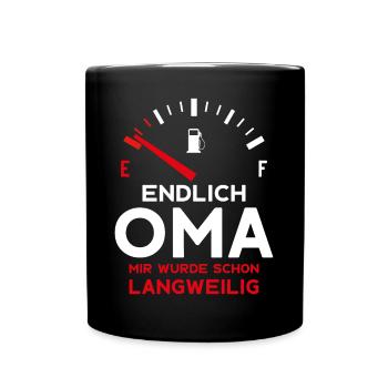 ERSTER ENKEL ENDLICH OMA - Tasse einfarbig - Schwarz - Vorne