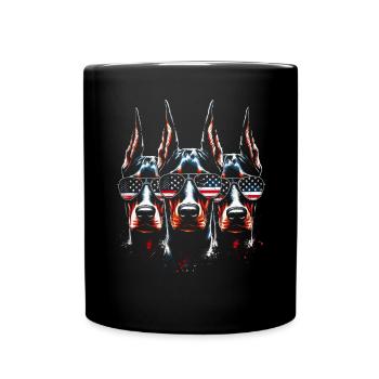 Doberman Pinscher Doberman Lover Dog Owner - Full Colour Mug - black - Front