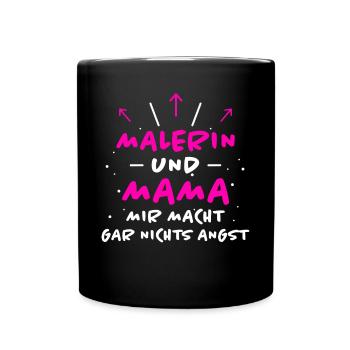 Malerin Spruch Malermeister Beruf Malerin Geschenk - Tasse einfarbig - Schwarz - Vorne