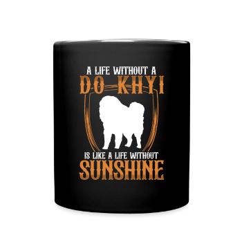 Life without Do Khyi Tibetan Mastiff Tibetan Mastiff - Full Colour Mug - black - Front