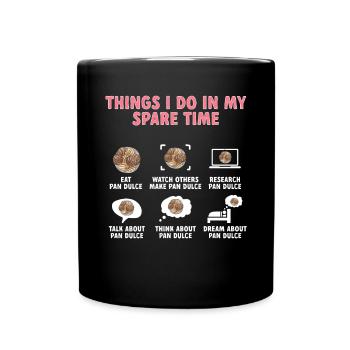 Concha Hispanique Mexicain Pan Dulce - Mug uni - noir - Devant
