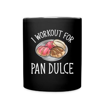 Concha Hispanic Mexican Pan Dulce - Full Colour Mug - black - Front