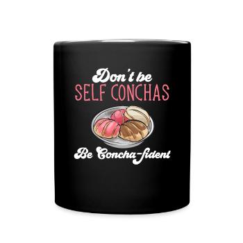 Concha Hispanic Mexican Pan Dulce - Full Colour Mug - black - Front