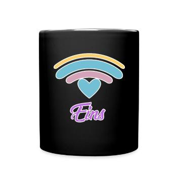 1st Birthday Rainbow Baby Motif - Full Colour Mug - black - Front