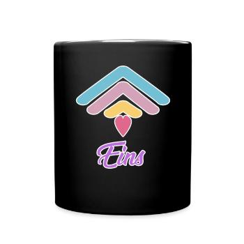 1st Birthday Rainbow Baby Motif - Full Colour Mug - black - Front
