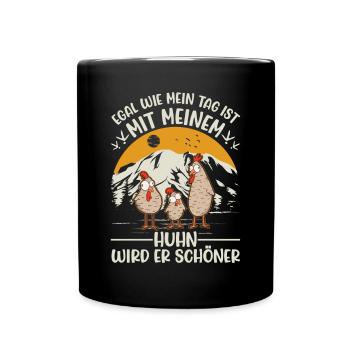 Chickens Chicken Farmer Chicken - Full Colour Mug - black - Front
