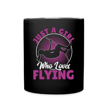 Stabhochspringer-Geschenk - Tasse einfarbig - Schwarz - Vorne