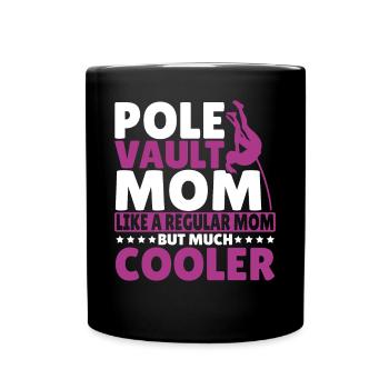 Stabhochspringer-Geschenk - Tasse einfarbig - Schwarz - Vorne