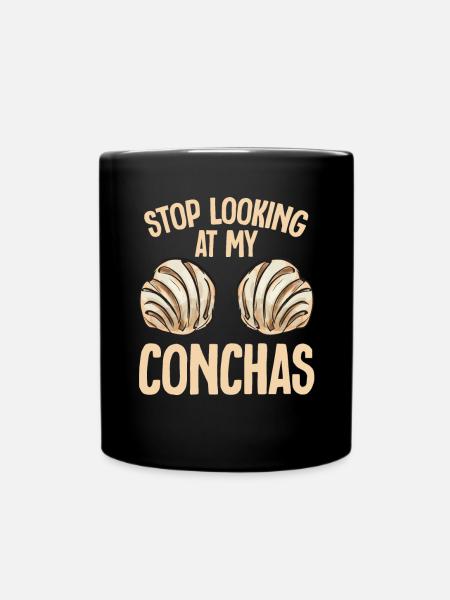 Concha Hispanic Mexikanisch Pan Dulce - Tasse einfarbig - Schwarz