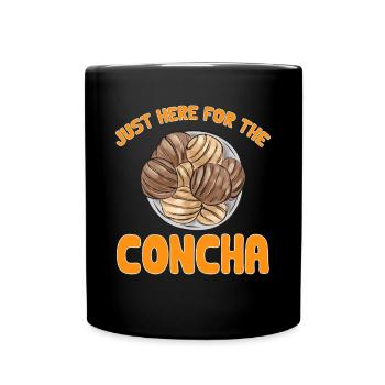 Concha Hispanic Mexikanisch Pan Dulce - Tasse einfarbig - Schwarz - Vorne