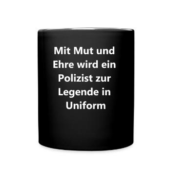 Police Legend Gift - Full Colour Mug - black - Front