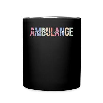 Rescue Service Technician Paramedic EMT - Full Colour Mug - black - Front