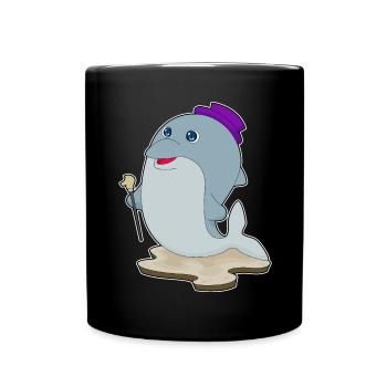Bâton de marche Dolphin Pensioner - Mug uni - noir - Devant