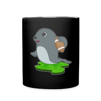 Seal American Football Sports - Full Colour Mug - black - Front