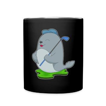 Seal Golf Golf Clubs - Full Colour Mug - black - Front