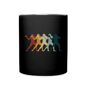 American Football Tshirt Herren Kinder Football - Tasse einfarbig - Schwarz - Vorne