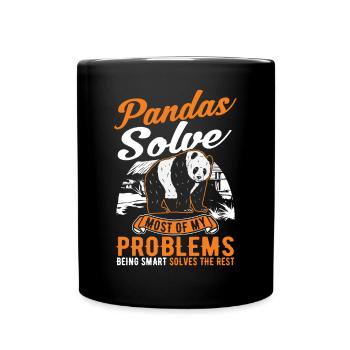 Panda Lover Panda Bear Gift - Full Colour Mug - black - Front