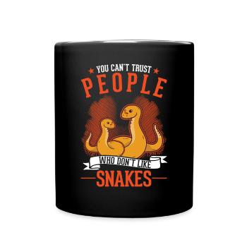 Propriétaire des serpents Serpent de maïs Serpent - Mug uni - noir - Devant
