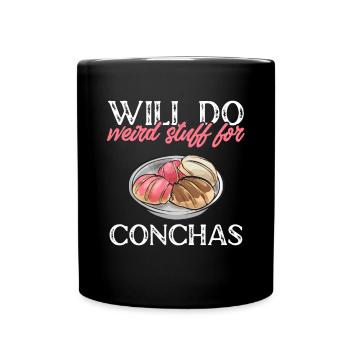 Concha Hispanic Mexican Pan Dulce - Full Colour Mug - black - Front