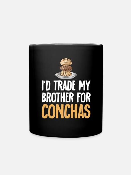Concha Hispanic Mexikanisch Pan Dulce - Tasse einfarbig - Schwarz