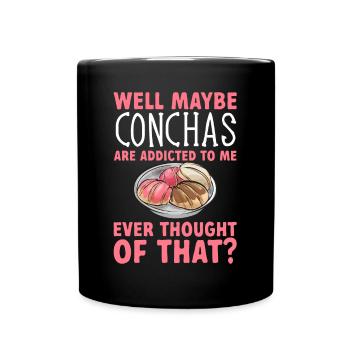 Concha Hispanic Mexican Pan Dulce - Full Colour Mug - black - Front