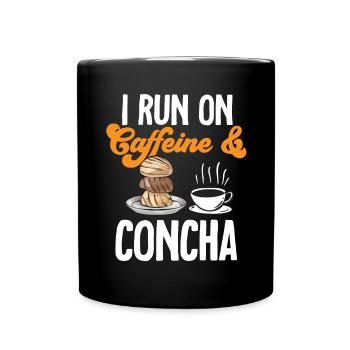Concha Hispanic Mexican Pan Dulce - Full Colour Mug - black - Front