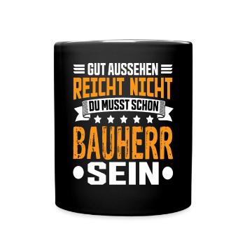 Builder Builder House builder Home Topping-out ceremony - Full Colour Mug - black - Front