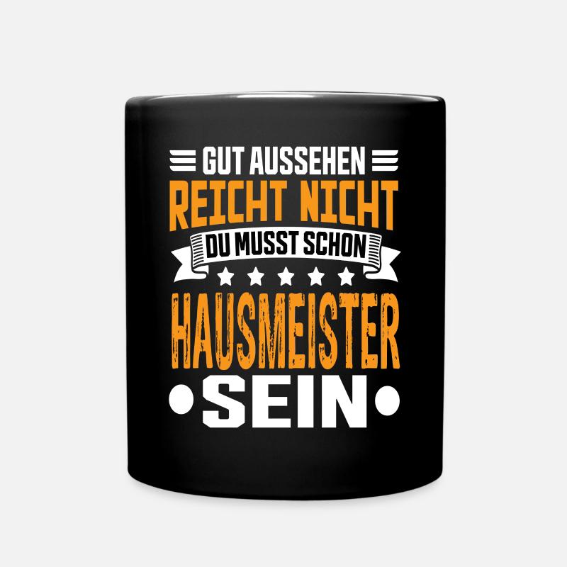 Hausmeister - Tasse einfarbig - Schwarz