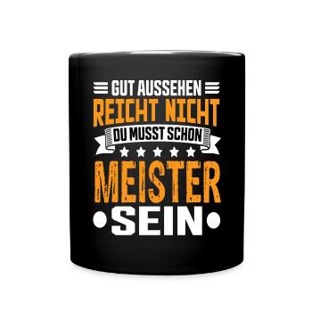 Meister - Tasse einfarbig - Schwarz - Vorne