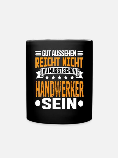 Handwerker - Tasse einfarbig - Schwarz