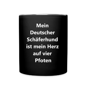 Cadeau personnalisé pour les propriétaires de chiens - Mug uni - noir - Devant