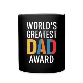 World's Greatest Dad Award - Tasse einfarbig - Schwarz - Vorne
