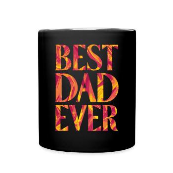 Meilleur papa du monde : Motif ardent - Mug uni - noir - Devant