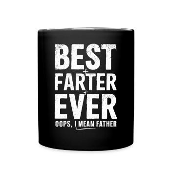 Bester Farzender Vater Aller Zeiten - Tasse einfarbig - Schwarz - Vorne