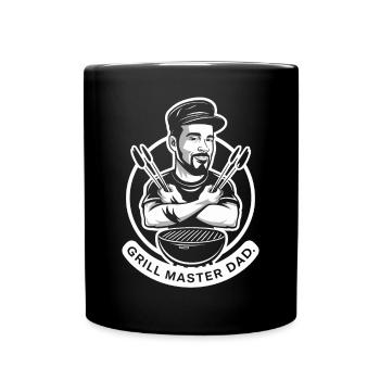 Grill Master Papa - Unique Motif - Full Colour Mug - black - Front