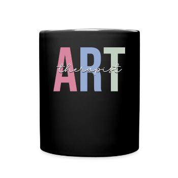 Art Therapy Art Teacher - Full Colour Mug - black - Front