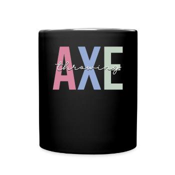 Axt-Werfer - Tasse einfarbig - Schwarz - Vorne