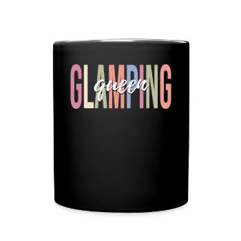 Camping Glamper féminin - Mug uni - noir - Devant