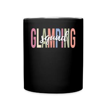 Amateurs de glamping Glamping Team Camping - Mug uni - noir - Devant