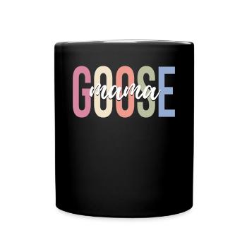 Canard d’oie - Mug uni - noir - Devant