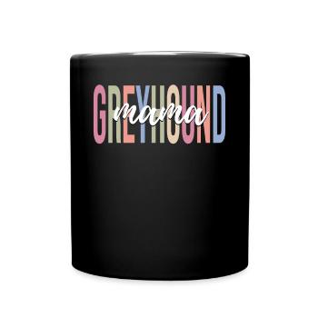 Greyhound Mom Dog Lover Dog Mom - Mug uni - noir - Devant