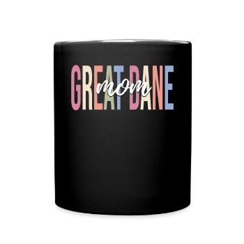 Dog Lover Dog Mother - Full Colour Mug - black - Front
