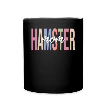 Hammy Pet Lover Mom - Tasse einfarbig - Schwarz - Vorne