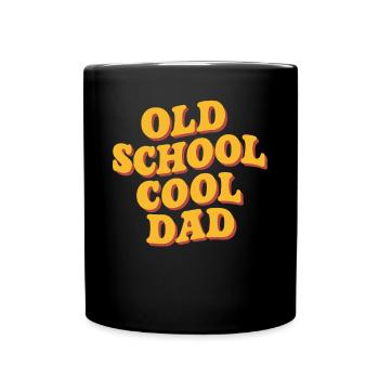 Old School Cool Dad Retro Design - Full Colour Mug - black - Front