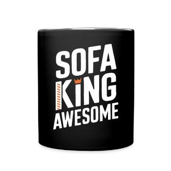 Sofa King Awesome Graphics - Full Colour Mug - black - Front