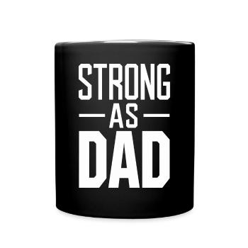 Motif fort comme papa pour la mode de tous les jours - Mug uni - noir - Devant